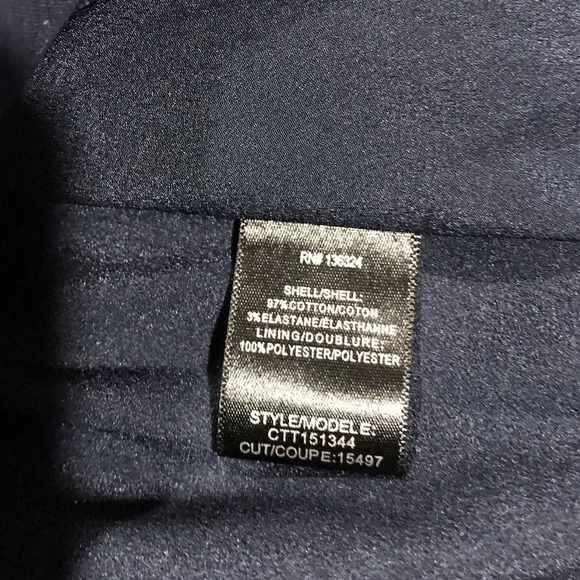 🆕 Halston Heritage Sleeveless V-Neck       A-Line Navy Halter size  2 NWT - Picture 7 of 7